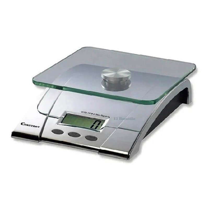Báscula de cocina digital JATA HBAL1775 sin pilas. Pantalla LCD. Alta  precisión. Hasta 3 kg. Indicador de sobrepeso y batería baja. Con imán  trasero