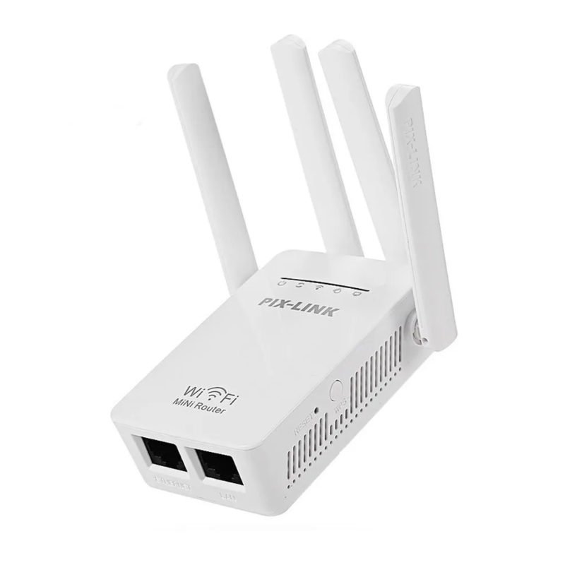 Repetidor Wifi Mini Router Enrutador 4 Antenas WirelessN PixLink LV
