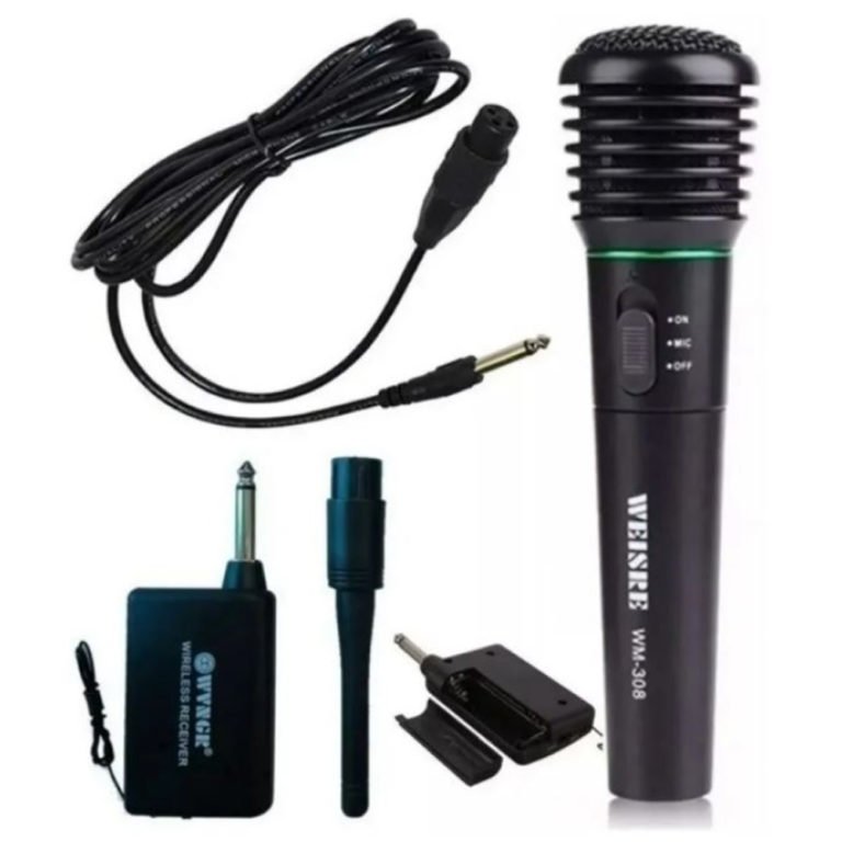 Microfono Wireless Wangr WG-309-B UHF Professionale Per Karaoke &ndash; Unidirezionale